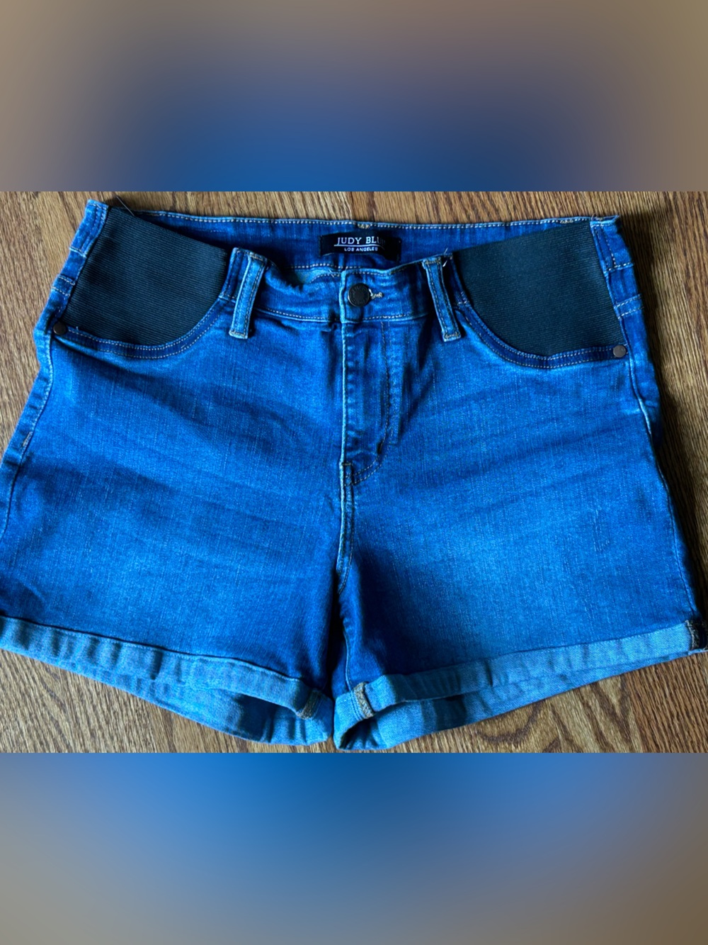 Judy Blue Dark Blue Denim Relaxed Shorts